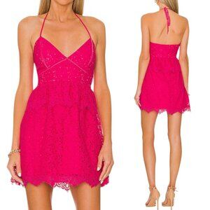Lovers + Friends - NWT, Women’s Mini Lace ‘Rosanna’ Dress - Paradise Pink Medium